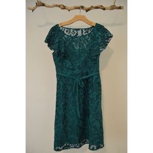Teal Anthropologie Dress
